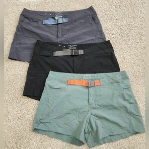 BUNDLE Of Columbia Women's Cargo Shorts - Gray, Black, Green